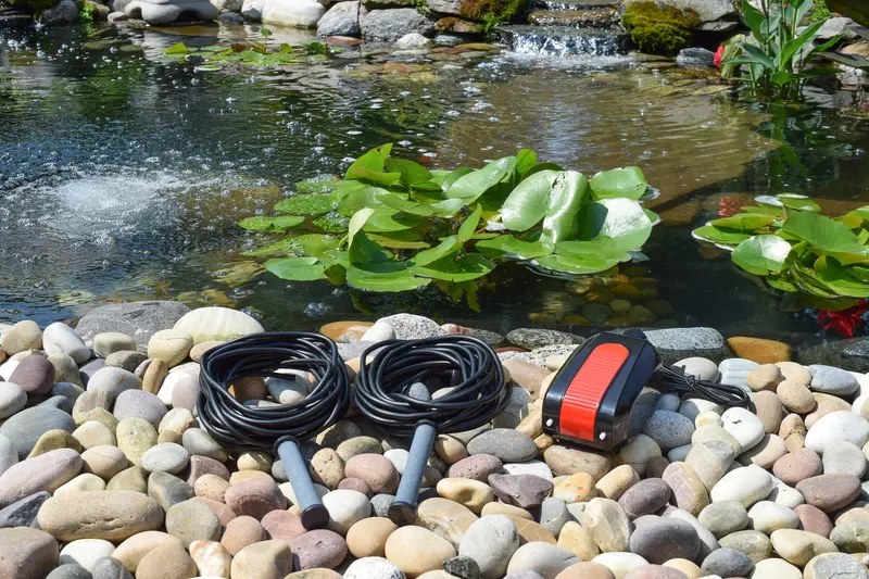 Easy Pro Compact Aeration Series - Pond Aeration Kit - Dual Outlet - Ponds up to 2000 gallons