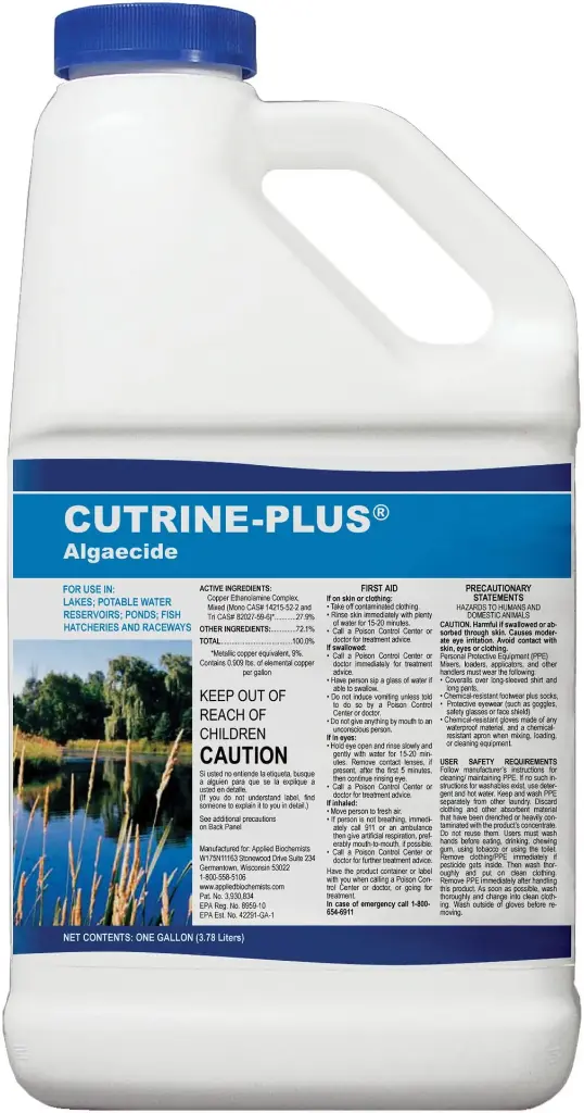 Easy Pro Cutrine Liquid Algaecide - 1 gallon