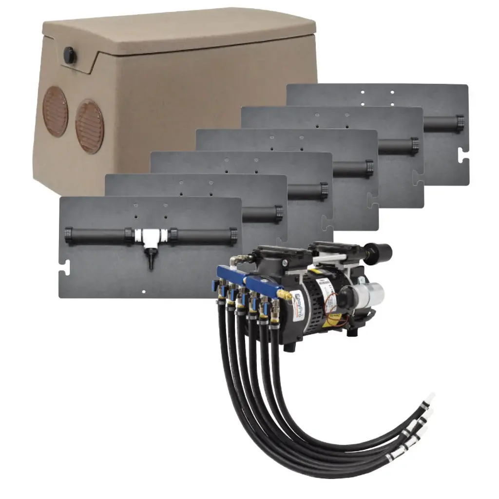 Easy Pro Diffused Aeration De-icing Kits - Deep Water - Docks up to 100' long