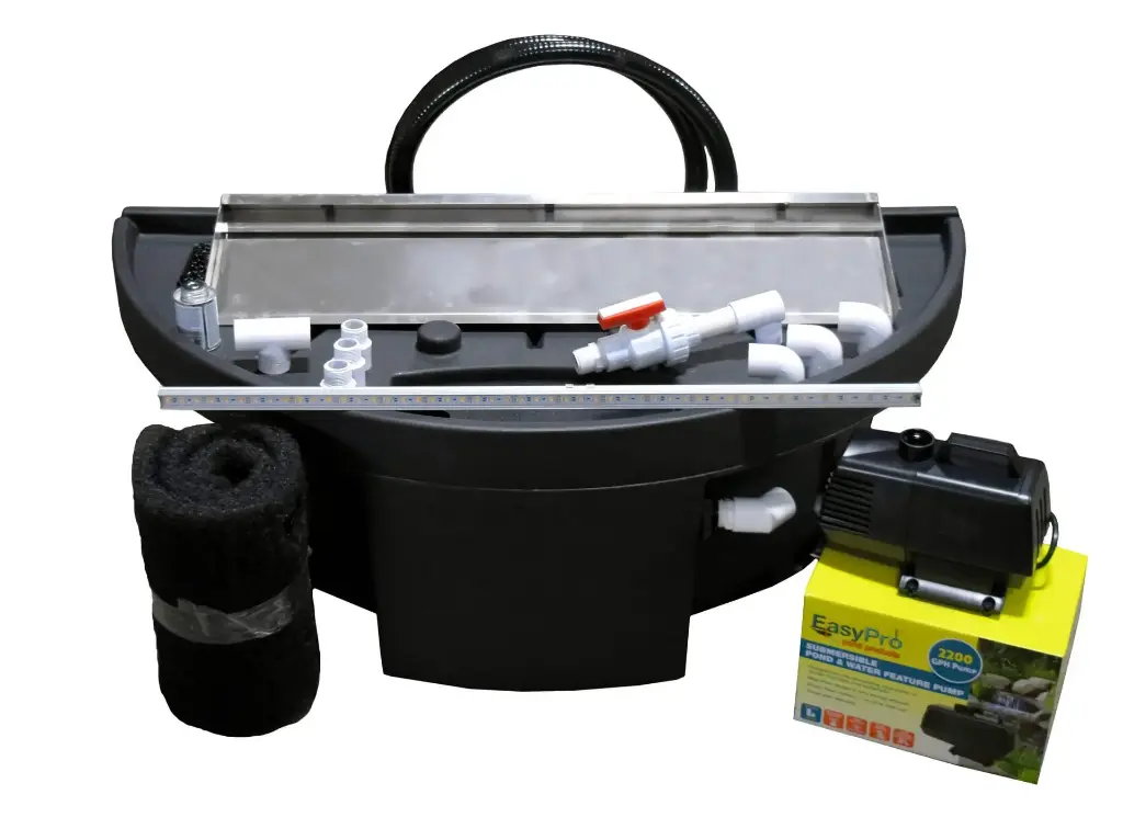 Easy Pro Vianti Falls - 35" Extended Lip Spillway kit w/ Blue LED