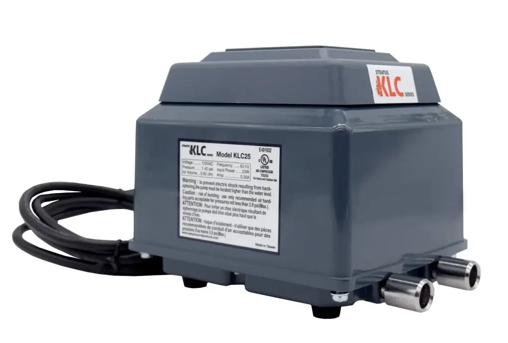 Easy Pro Stratus KLC Linear Diaphragm Compressor - 1.3 max cfm, 23 Watts, 3 yr. Warranty