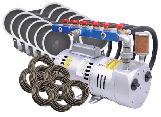 Easy Pro Rotary Vane Pond Aeration System -1 HP Kit w/ Quick Sink Tubing