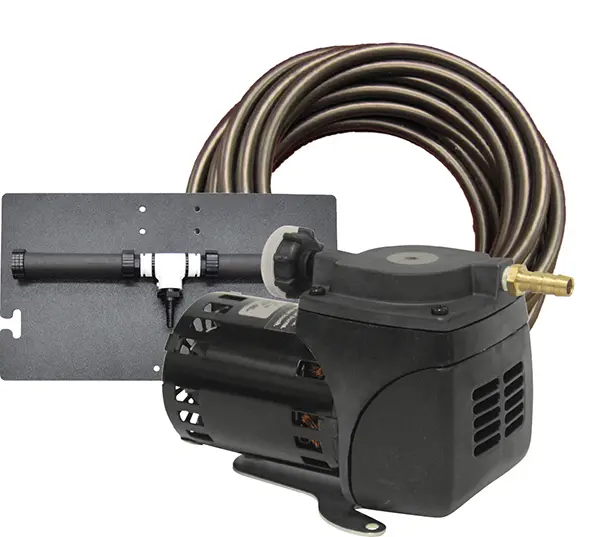 Easy Pro Pond Aeration System - 1/20 HP Kit w/ Quick Sink Tubing and SC25 Cabinet