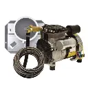 Easy Pro Rocking Piston Pond Aeration System - 1/4 HP Kit w/ Quick Sink Tubing (No Diffuser)