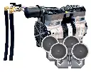 Easy Pro Rocking Piston Pond Aeration System - 1/2 HP 2 Valve Kit w/ NO Tubing