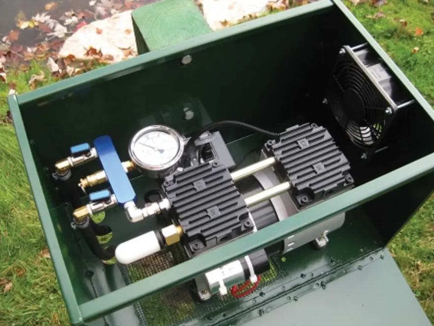 Easy Pro Sentinel Deluxe Aeration System - PA66ALD system in post mount cabinet (No Tubing, No Diffusers)