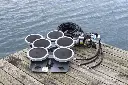 Easy Pro Rocking Piston Pond Aeration System- 1/2 HP 3 Valve Kit w/ Quick Sink Tubing
