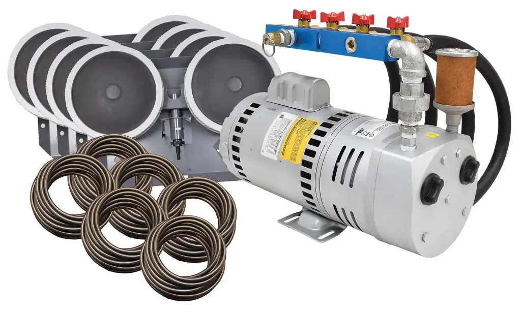 Easy Pro Rotary Vane Pond Aeration System - 3/4 HP Kit w/ Quick Sink Tubing