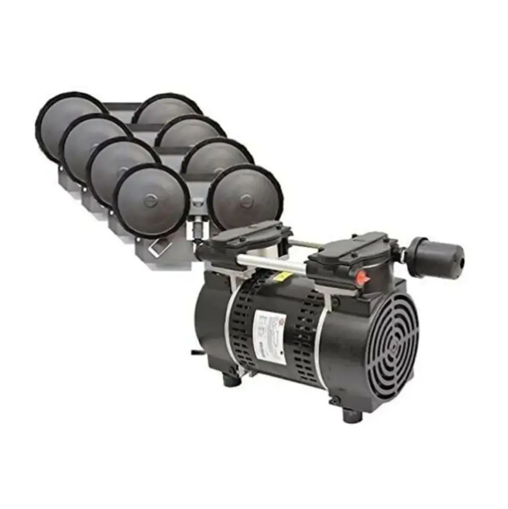 Easy Pro Rocking Piston Pond Aeration System- 3/4HP 4 Valve Kit w/ NO Tubing