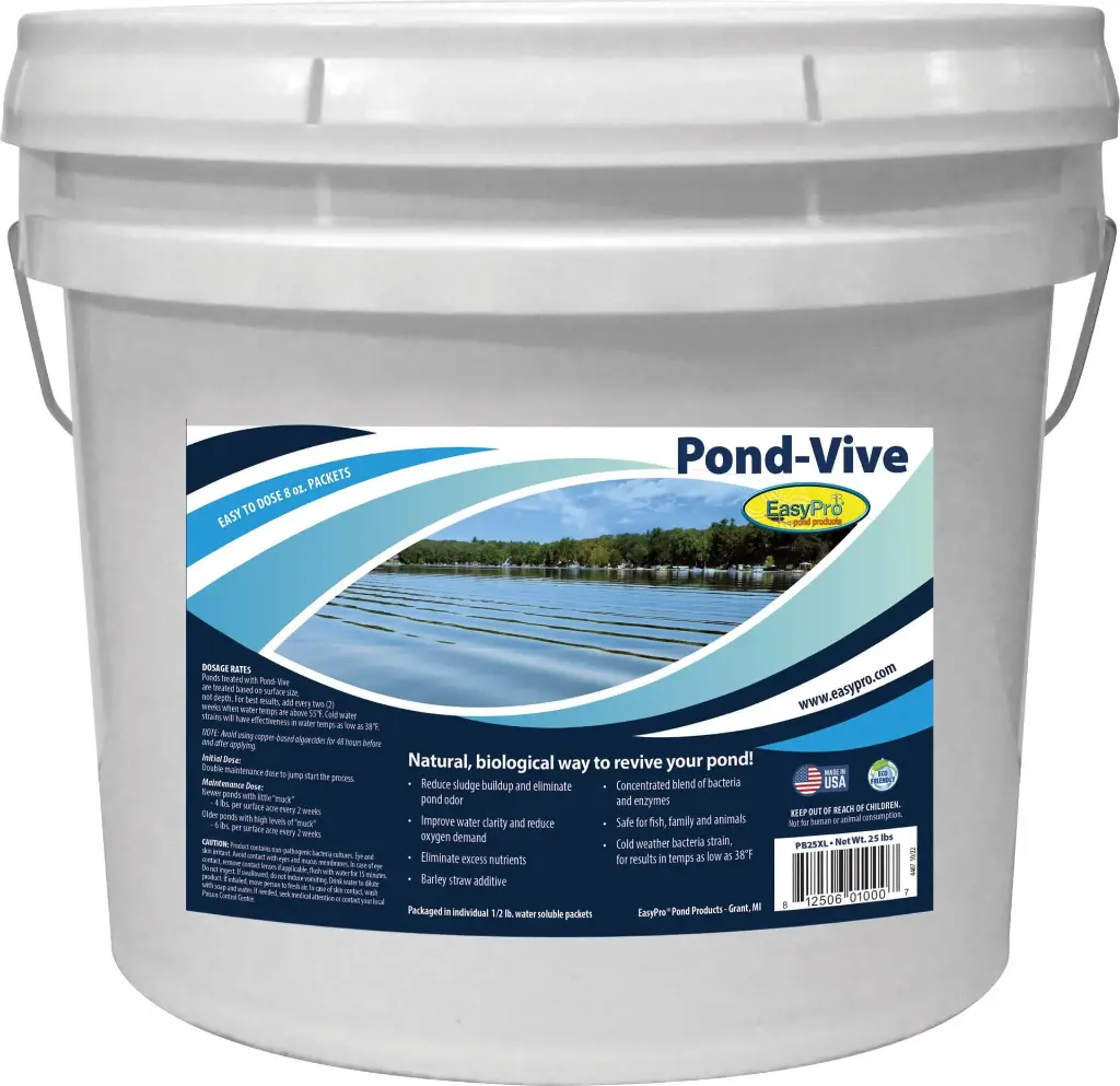 Easy Pro Pond-Vive Bacteria X 25 lb. Pail - Loose powder with 8 oz. scoop