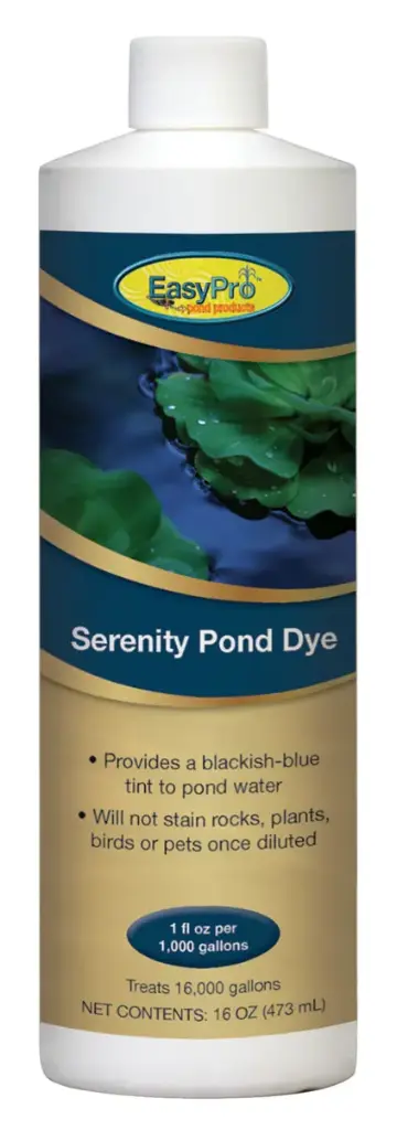 Easy Pro Serenity Blue Pond Dye, 16 fl oz (1 pint), treats 16,000 gallons