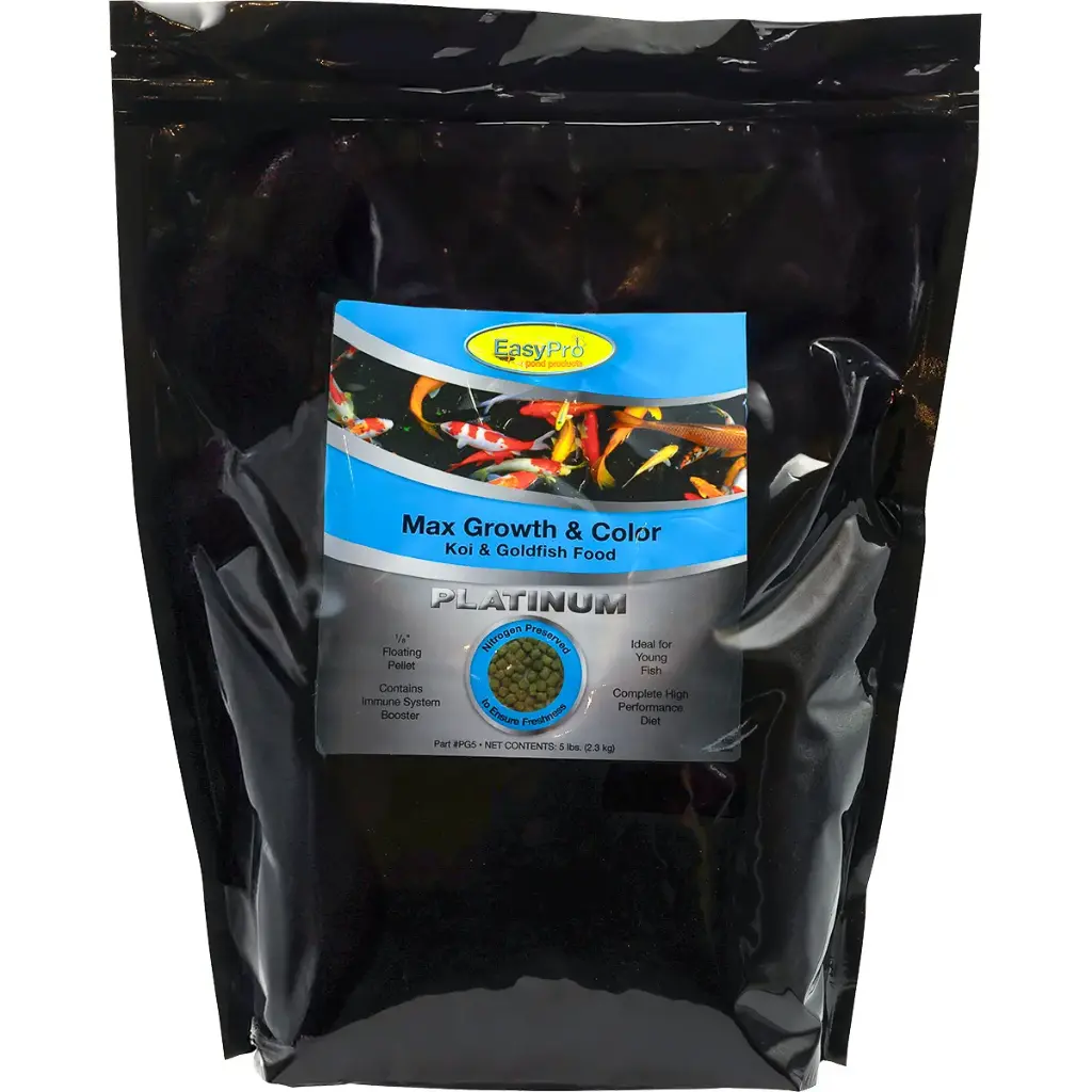 Easy Pro EasyPro Platinum Koi & Goldfish Food - Max Growth & Color, 5lb bag