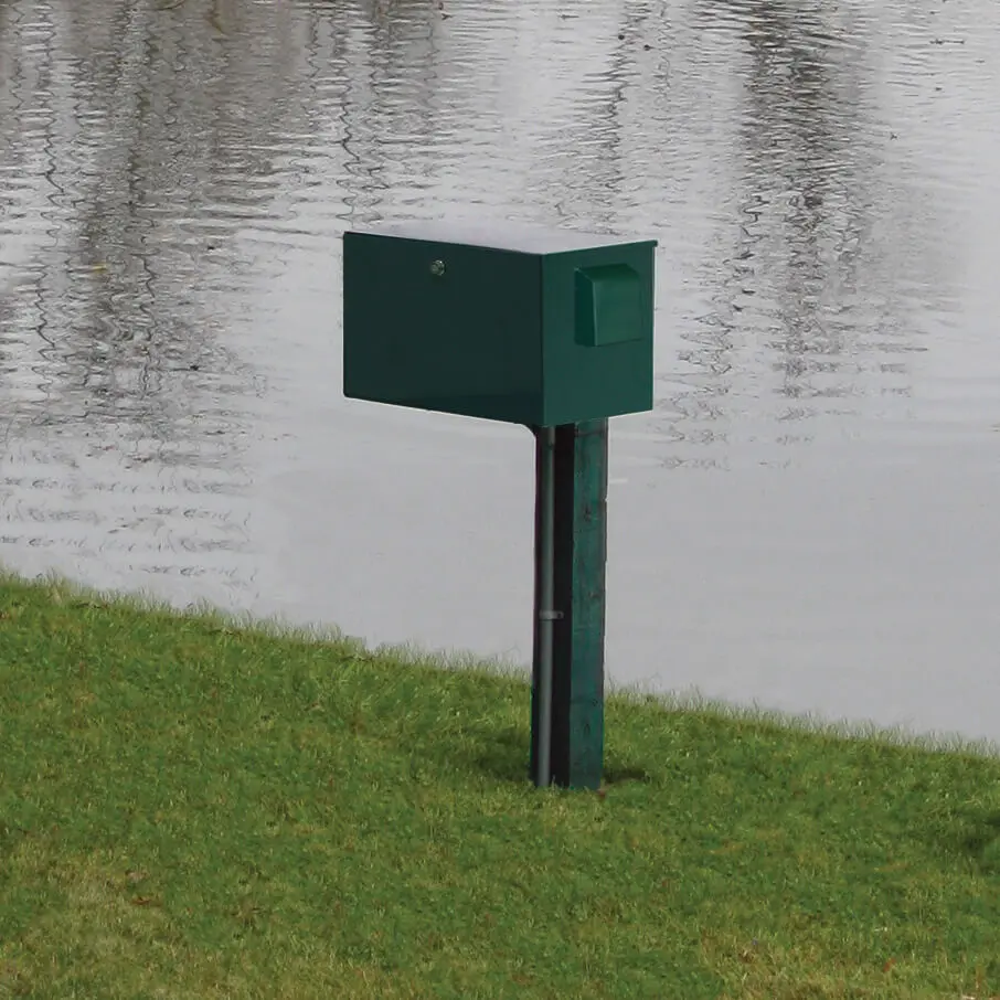 Easy Pro Steel Post Mount Cabinet with 230volt fan; 11 1/2" x 18" x 11 1/2"