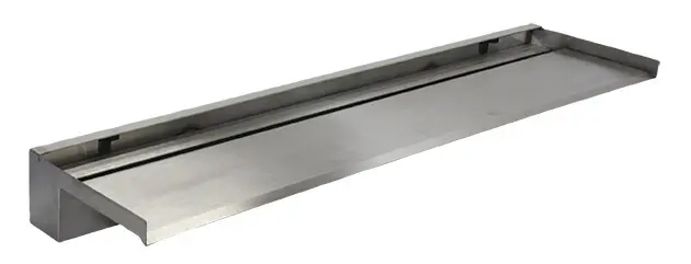 Easy Pro Vianti Falls Spillway, 35.5" wide, 6" lip, dual 1" fpt inlet, 1800gph recommended