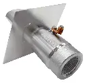 Easy Pro Vianti Falls Stainless 2" Round Scupper with diamond wall plate