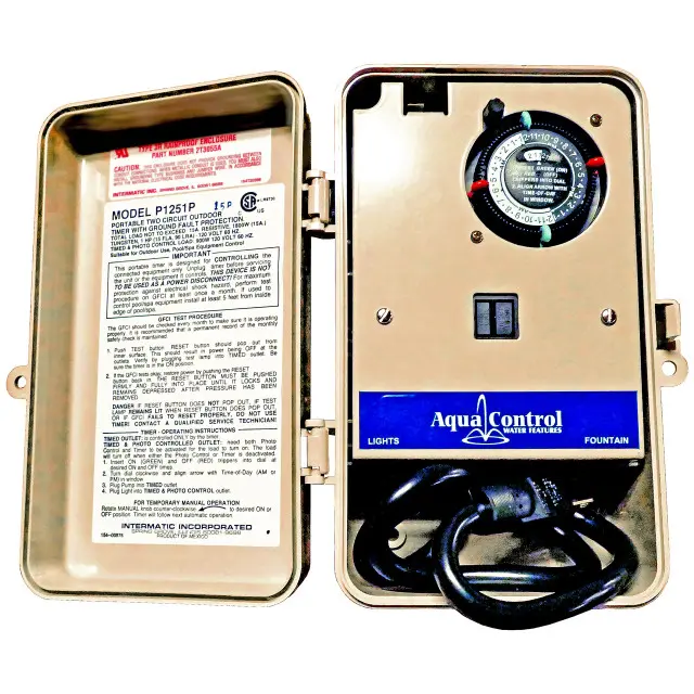 Anjon Manufacturing Pump & Light Control Box w/ Timer & Photocell