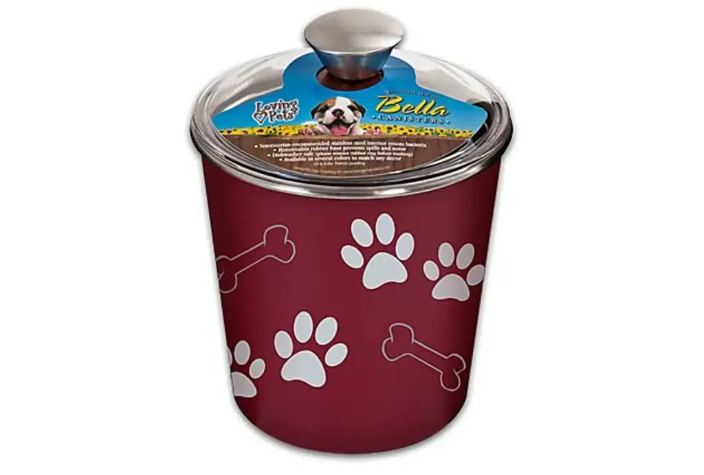 Loving Pet Bella Bowl Canister- Merlot