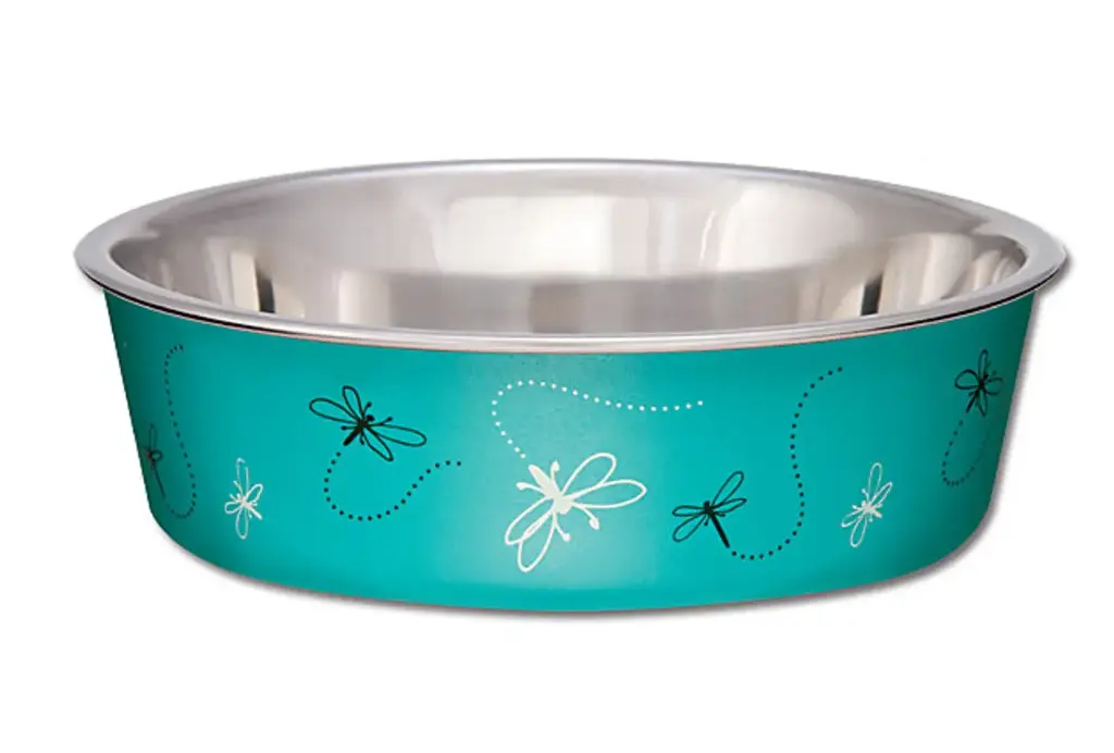 Loving Pet Bella Bowl Small Dragonfly- Turquoise
