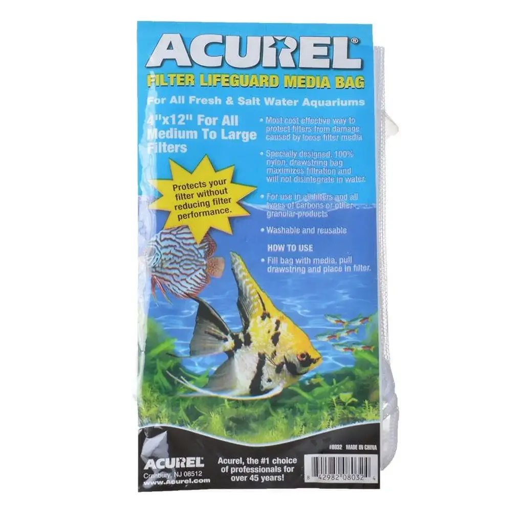 Acurel 4"x12" Filter Drawstring Lifeguard Bag