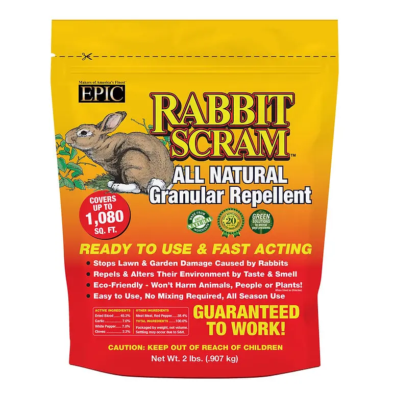 Epic Repellents 2.0 LB Rabbit Scram Resealable Bag