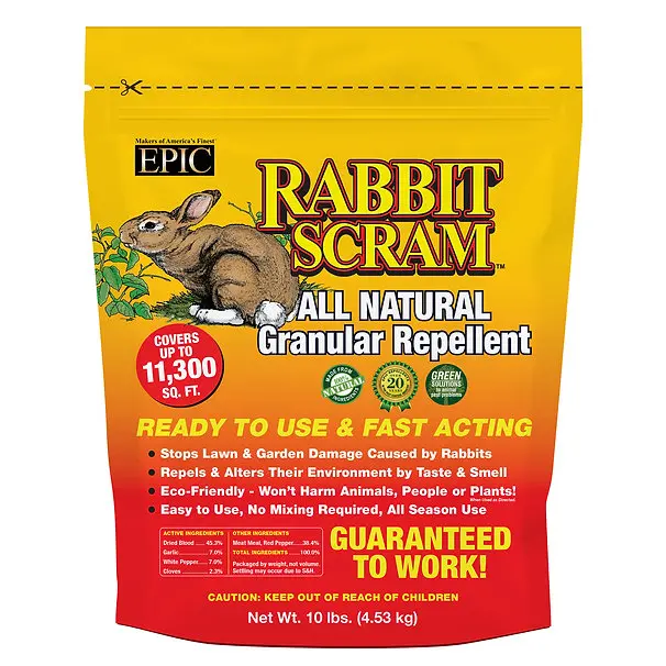 Epic Repellents 10 LB Rabbit Scram Resealable Bag