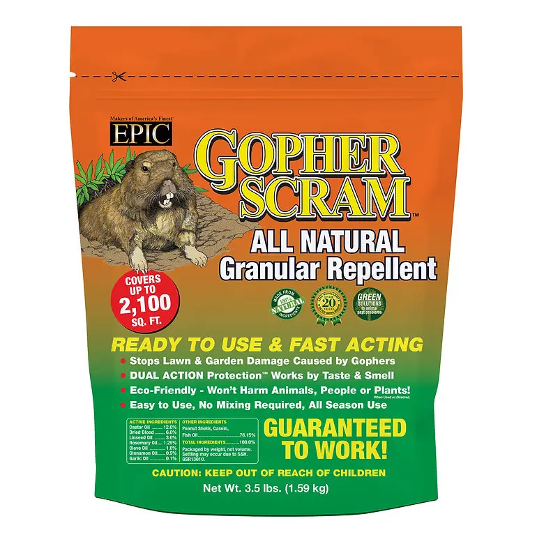 Epic Repellents 3.50 LB Gopher Scram Resealable Bag 