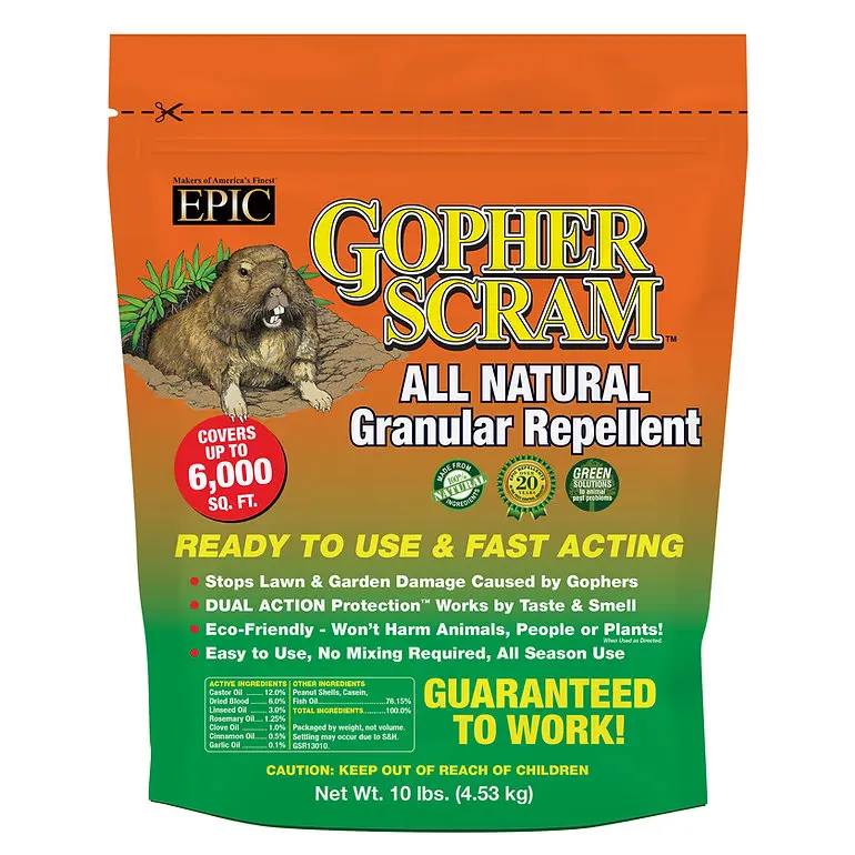 Epic Repellents 10 LB Gopher Scram Resealable Bag