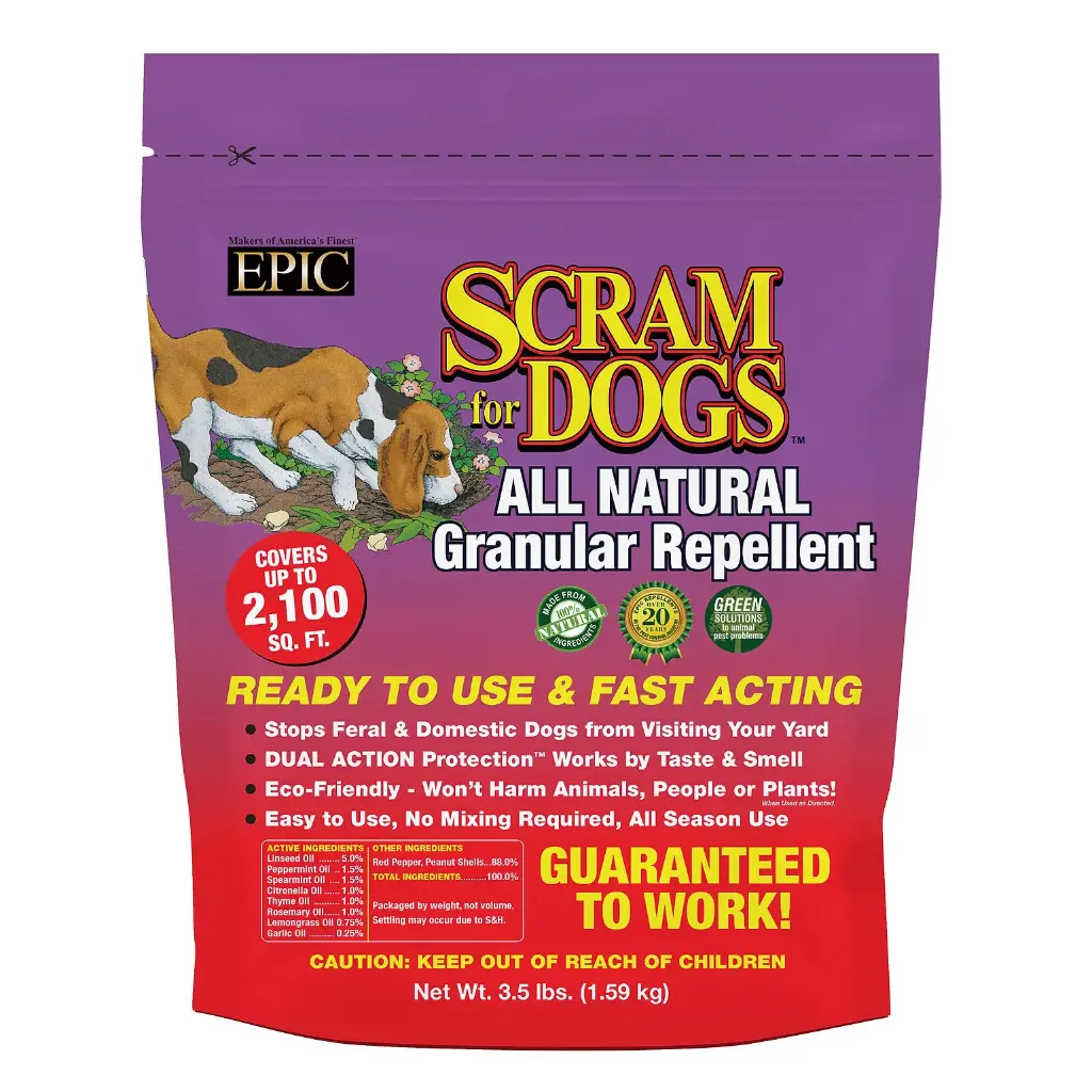 Epic Repellents  3.5 lb.Dog Scram Resealable Bag
