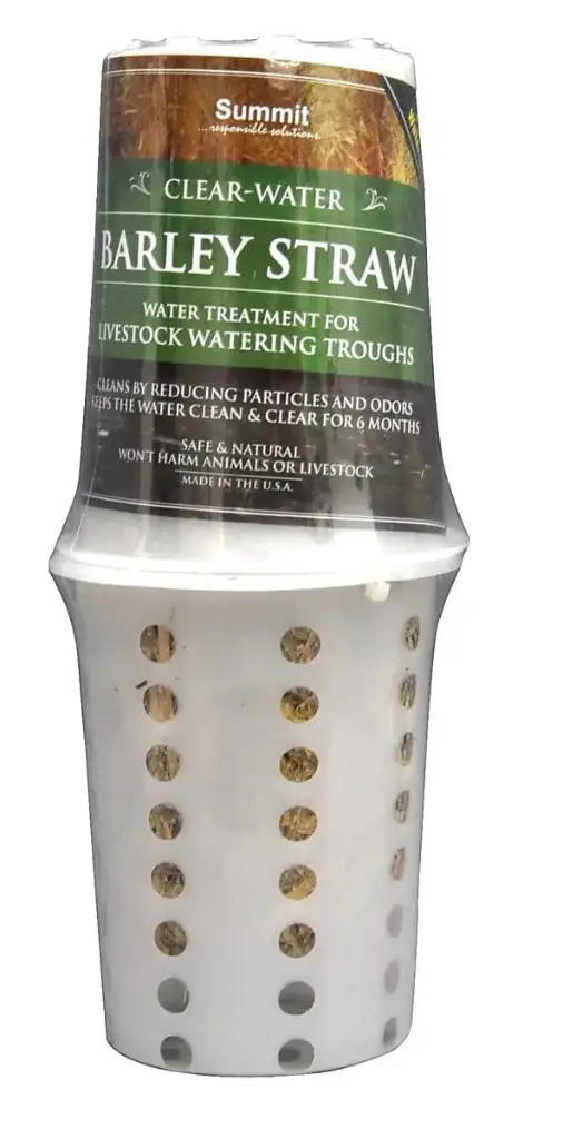 Summit CLEAR WATER BARLEY STRAW for LIVESTOCK WATERING TROUGHS, STOCK TANKS, AND PONDS - Treats up to 1000 gal for 6 months