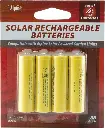 Alpine Replacement Solar Rechargeable Batteries 4 Pack (AA)