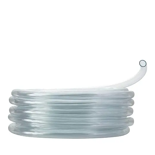 Alpine 1" I.D. x 1.256"OD Wall PVC Clear Tubing x 100' Coil