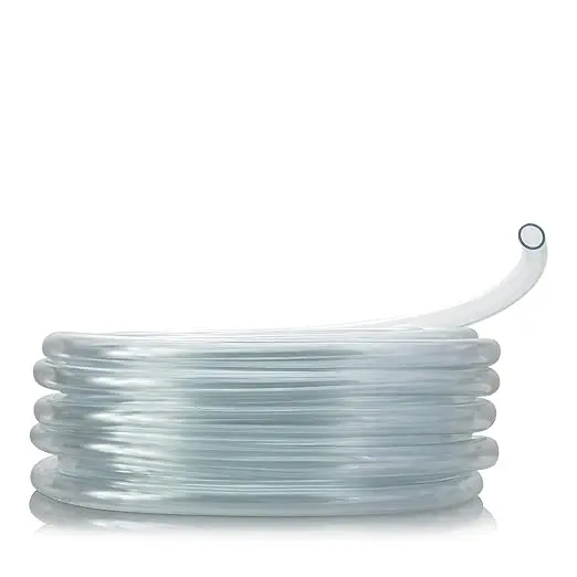 Alpine  1/2" I.D. x 3/4" Wall PVC Clear Tubing x 100' Coil