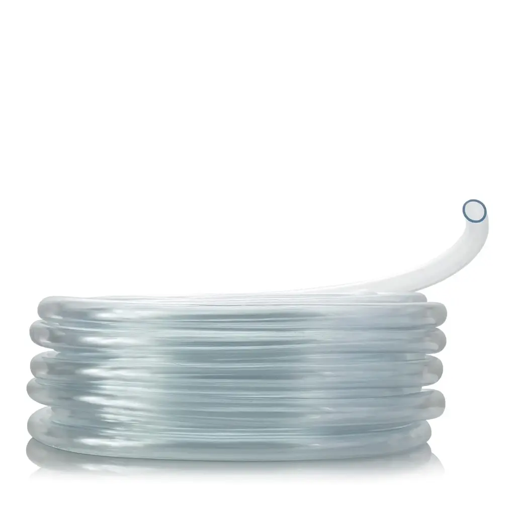 Alpine 3/4" I.D x 1" O.D. x 1/8" Wall PVC Clear Tubing x 100" Coil
