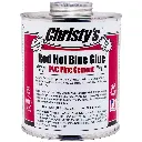 Christy's Red Hot Blue Glue, PVC Solvent Cement 4 OZ