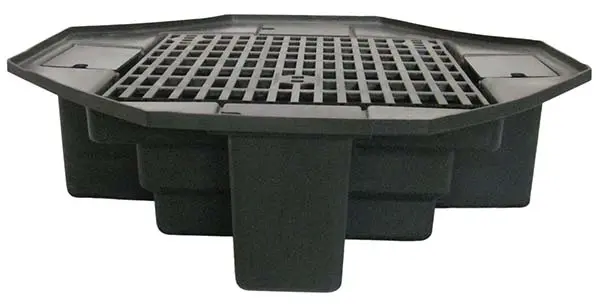 Easy Pro 48" lightweight basin with bench grating (Eco-Series)