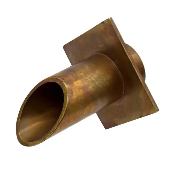Easy Pro Vianti Falls Brass 2" Round Scupper w/ diamond wall plated