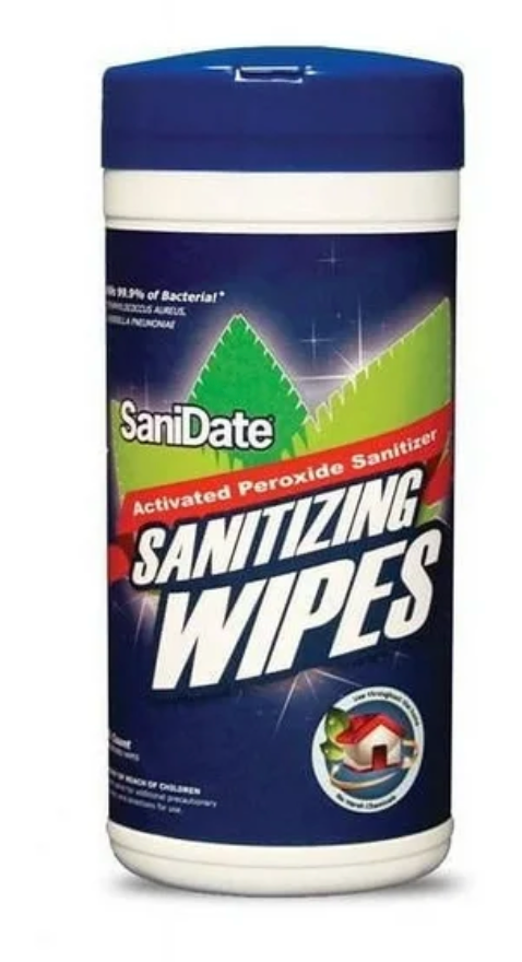 BioSafe SaniDate Sanitizing Wipes- 50 CT
