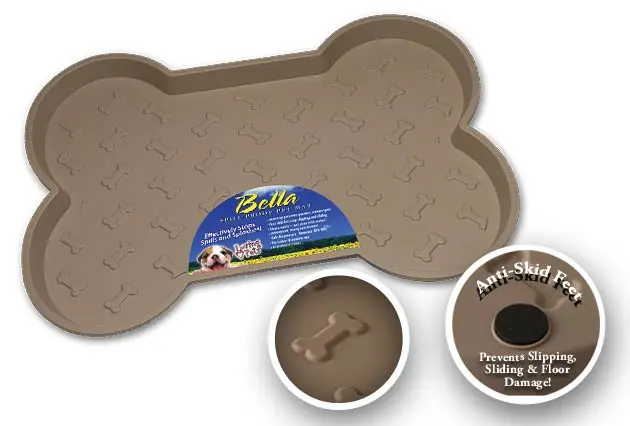 Bella Spill-Proof Dog Mats Small- Tan