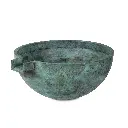 ATLANTIC 30" HAMMERED BRASS BOWL - 4" SPILLWAY (ATHB30R4)