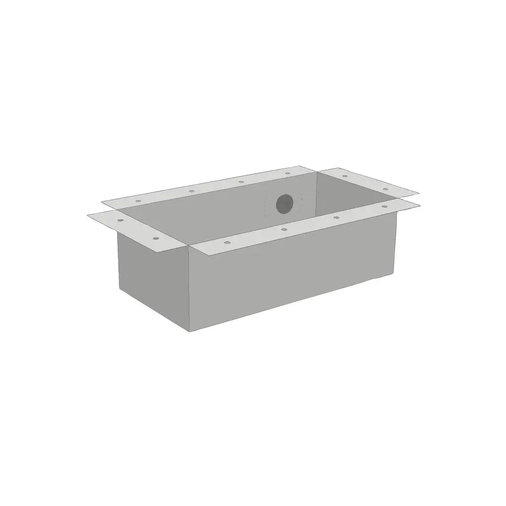 ATLANTIC 4' X 2' FLEX HARDSCAPE BASIN - GREY (ATFF4216G)