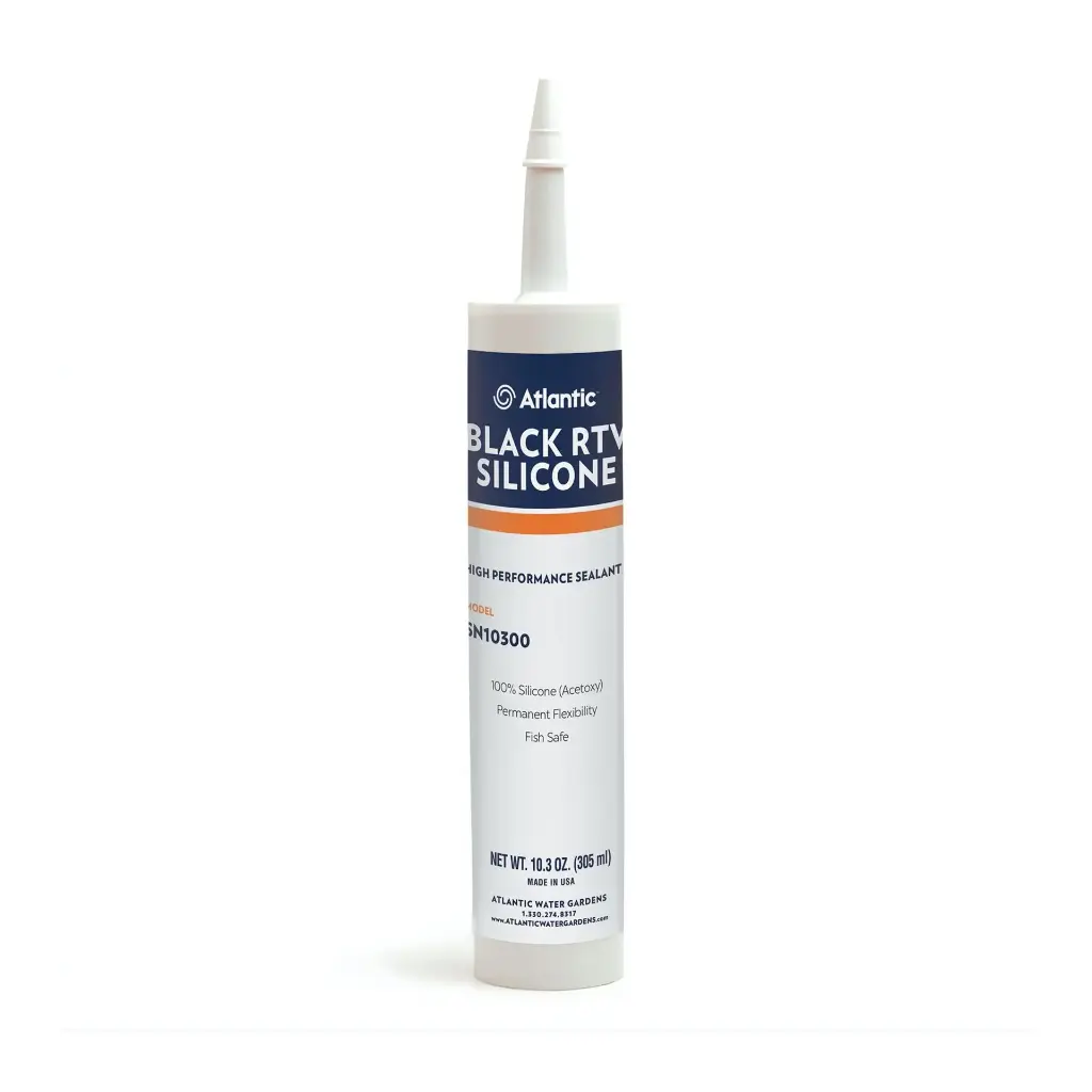 ATLANTIC BLACK RTV SILICONE - 10.3 OZ (ATSN10300)