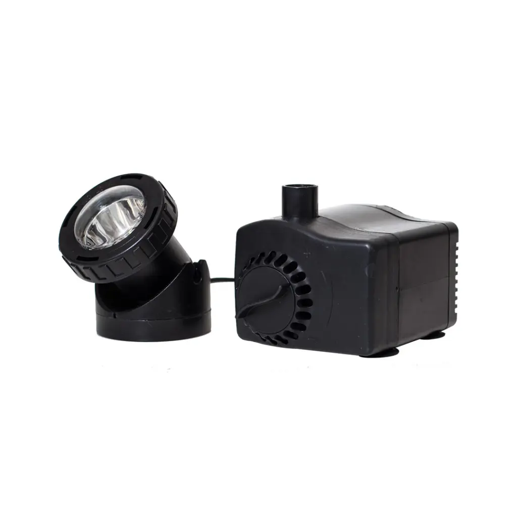 POND BOSS FOUNTAIN PUMP W/ LIGHT & LOW WATER AUTO SHUT-OFF FEATURE 170 GPH (POBPF185ASL)