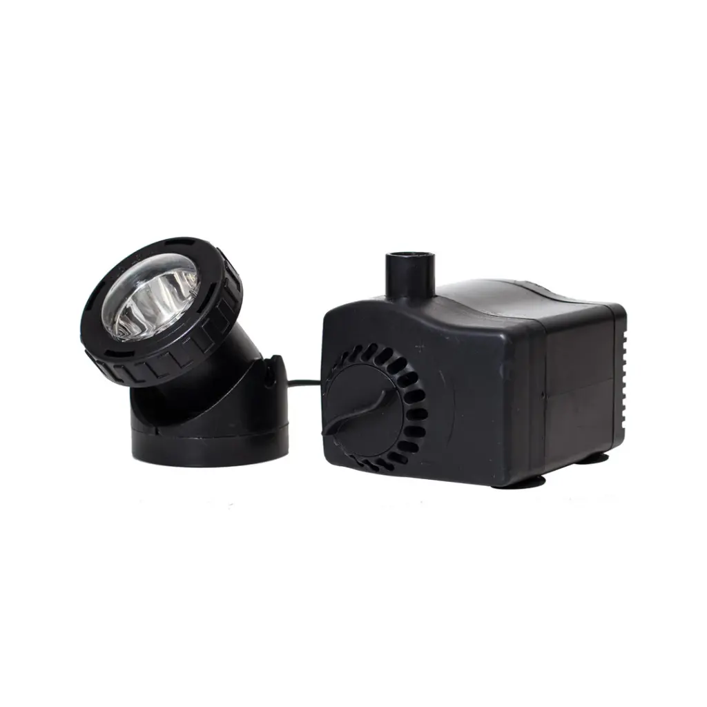 POND BOSS FOUNTAIN PUMP W/LIGHT & LOW WATER AUTO SHUT-OFF FEATURE 435 GPH (POBPF420ASL)