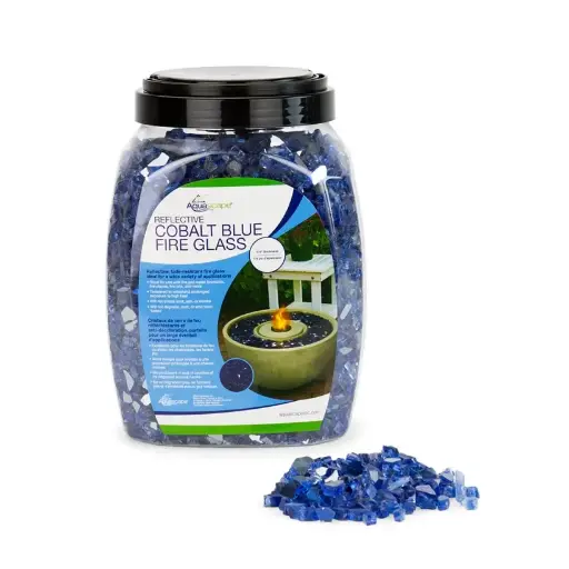 [AQS78263] AQUASCAPE 1/4" REFLECTIVE COBALT BLUE FIRE GLASS - 10 LB / 4.5 KG