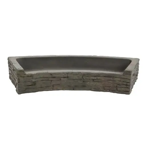 [AQS78284] AQUASCAPE STACKED SLATE WALL TOPPER-CURVED FRONT-SPILL