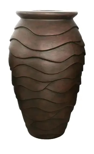 [AQS78239] AQUASCAPE SCALLOPED URN - 45" H (114 CM)