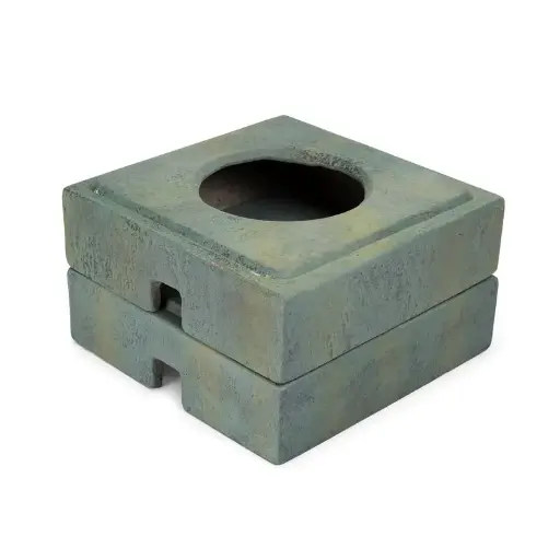 [AQS78206] AQUASCAPE SPILLWAY BOWL STAND - PATINA - 4" H (10 CM) - 2-PACK