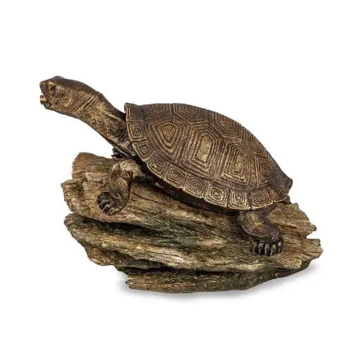 [AQS78371] AQUASCAPE TURTLE ON LOG SPITTER