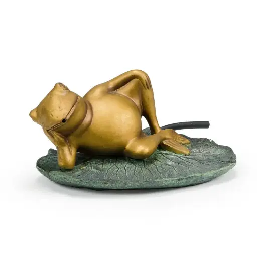 [AQS78311] AQUASCAPE LAZY FROG ON LILY PAD SPITTER
