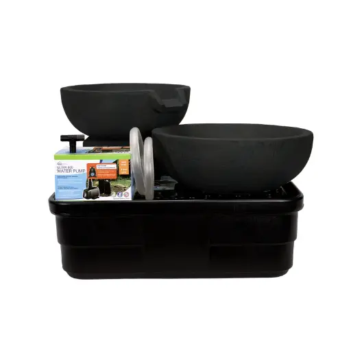 [AQSPRO78427] AQUASCAPE SPILLWAY BOWL AND BASIN FOUNTAIN KIT - IRON ORE - 19"/21" DIA (49/52 CM)